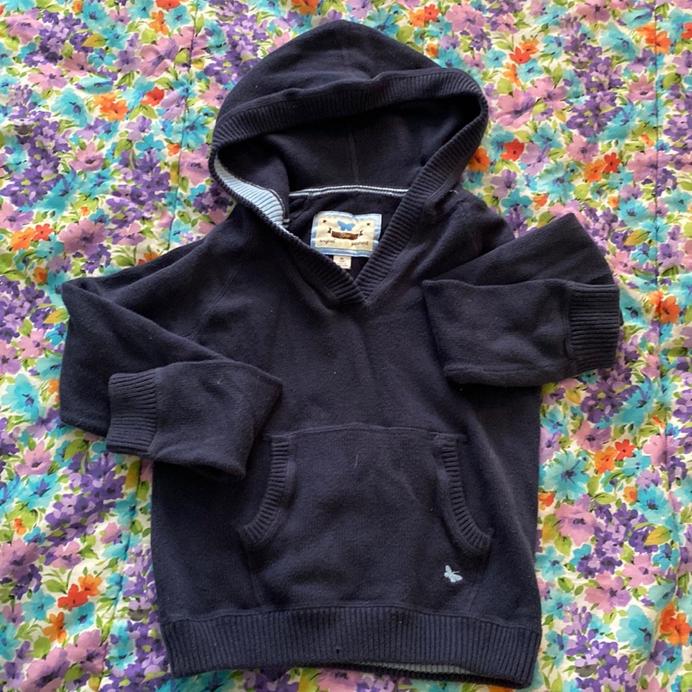 🥭 (4 for $15) girls  Blue pullover with Butterfly detail GAP